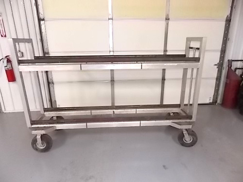 Featherlite Alum roll around Tire storage rack nascar race oval pit equipment