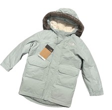 North Face unisex Kid Arctic Parka Muted Pine Size 4 brand new