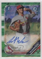 2019 Bowman Chrome HTA Green Atomic Refractor 52/99 Austin Warner Auto c5r