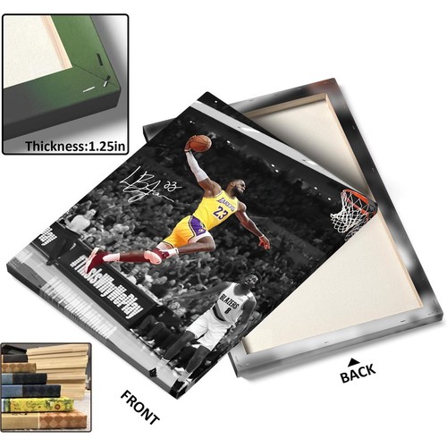 NBA Canvas Wall Art Decor-Milwaukee Bucks Basketball Dunk Poster for Enthusiasts - Picture 7 of 63
