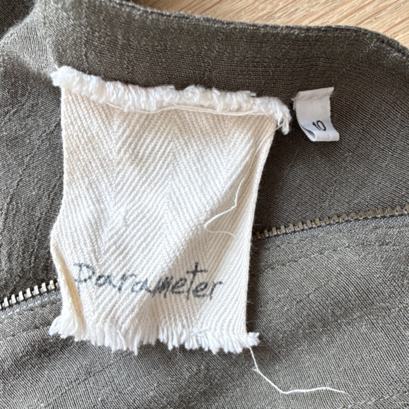 Parameter Olive Button Epaulette Shirt Dress Long… - image 3