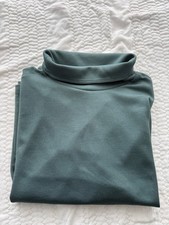 The North Face Sweatshirt Women's Sz M Green Funnel-Neck Pullover Activewear