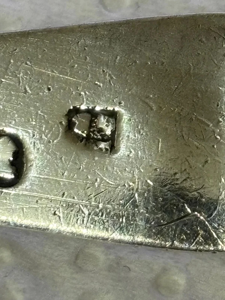 Пара антикварных ложек из чистого серебра эпохи Георга III из Шеффилда 1802 г. - Изображение 3 из 4