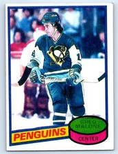 1980-81 Topps #186 Greg Malone Pittsburgh Penguins