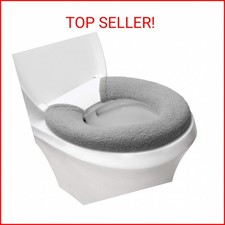 Toilet Seat Cover,Bathroom Soft Thicker Warmer with Snaps Fixed Stretchable Wash