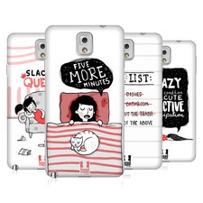HEAD CASE DESIGNS LAZY DOODLES HARD BACK CASE FOR SAMSUNG PHONES 2