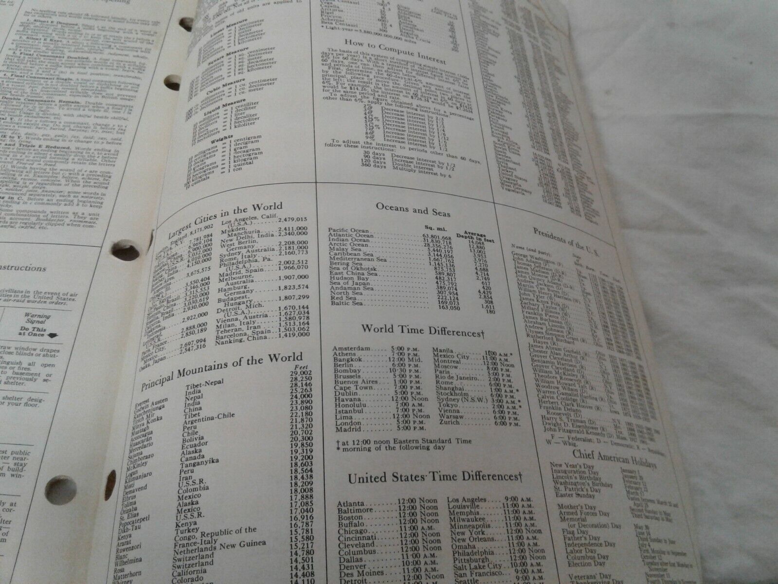 Dennison Synonym Antonym Homonym Dictionary for loose-leaf notebooks 1962