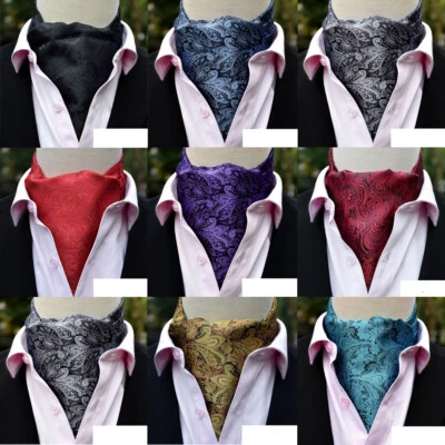 MARKENLOS Herren Halstuch Ascot Schals Hochzeit Party Business Krawatte Paisley Muster