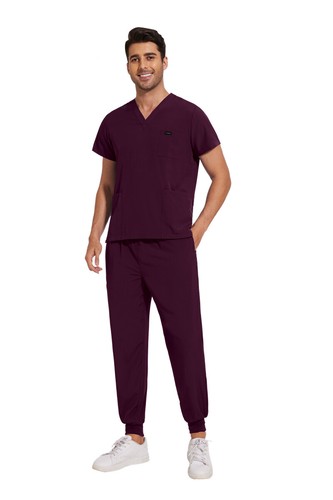 Unisex Jogger Scrub Set - Breathable Stretch Medical Uniform for Nurses Doctors - Picture 36 of 113