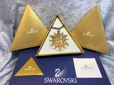 Swarovski 2011 Ornament 9400000328 1092040 SCO2011G SCS Gold Crystal . MIB+COA