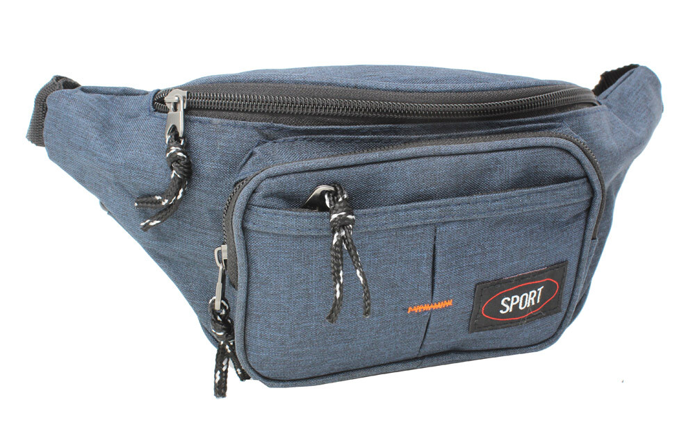 Bauchtasche Wasserdicht Grau - Sport Gürteltasche Mit 3 Fächern Für Outdoor