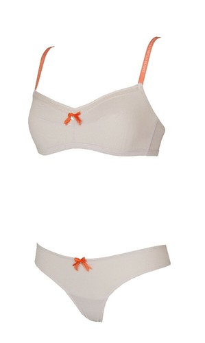 SG Completo intimo donna reggiseno senza ferretto + brasiliana EMPORIO  ARMANI ar | eBay