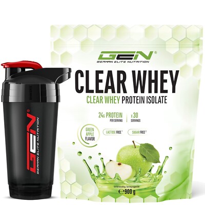 Clear Whey 900 g - Whey Protein Isolat Pulver (WPI) BCAA / EAA  + 700 ml Shaker