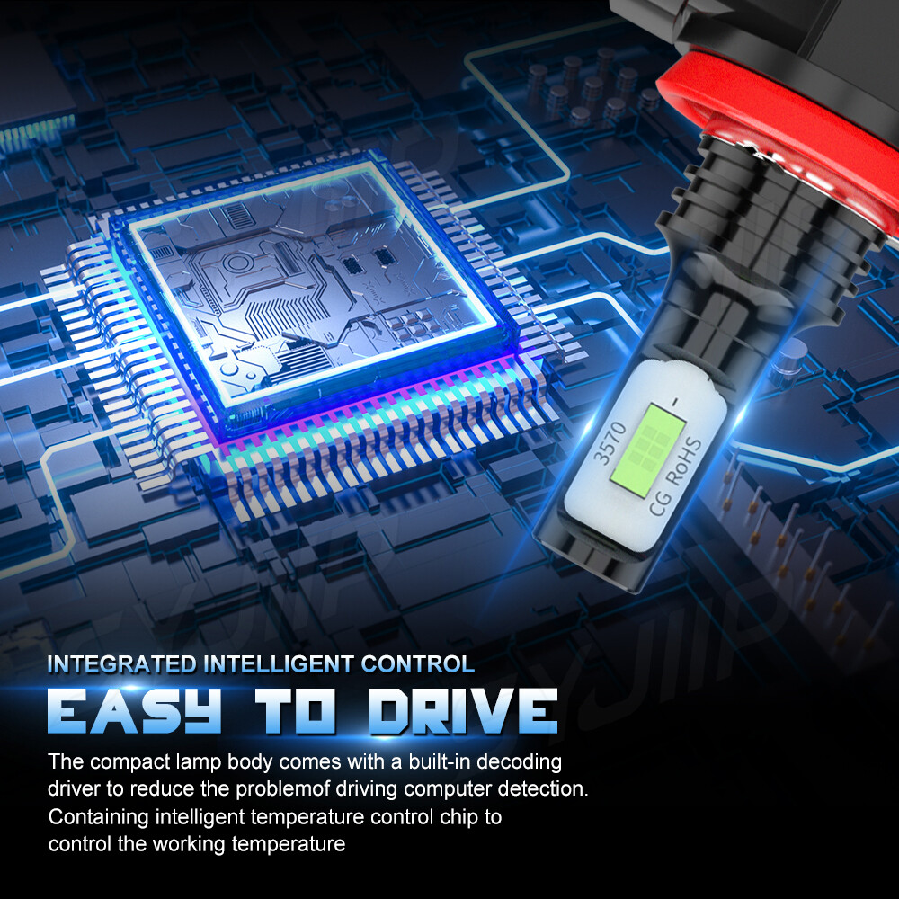 H9/H11 LED Headlight Bulbs High/Low Beam For Kawasaki ZX10r Ninja