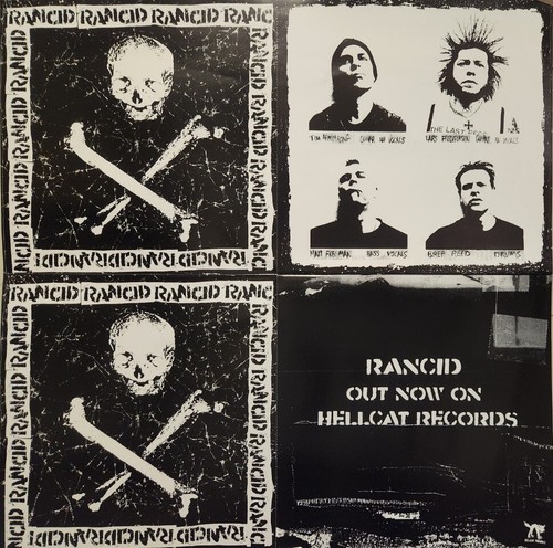 Póster promocional Rancid 2004 Hellcat Records 2 caras excelente nuevo stock antiguo - Imagen 2 de 3