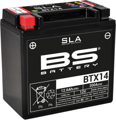 BS BATTERY - Battery BTX14 YTX | 300681