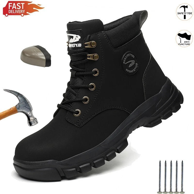 Roofing Shoes Men work life waterproof shoes Indestructible new steel toe shoes