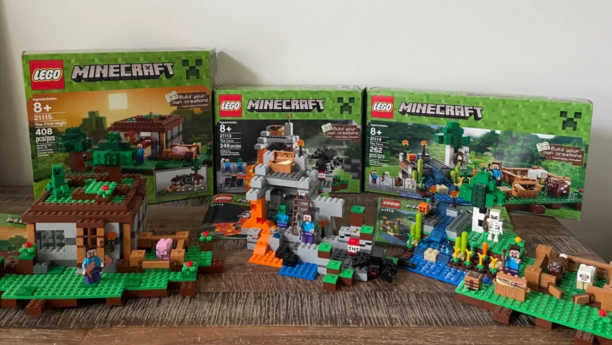 Minecraft Lego sets The Cave and The Farm revealed, Minecraft