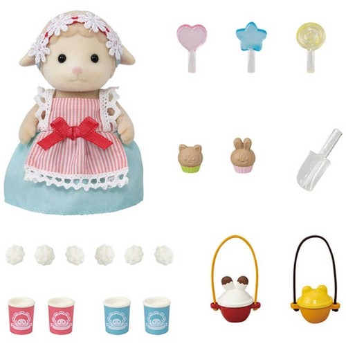 Calico Critters Pom Pom Popcorn Cycle Set MI-90 EPOCH Japan Sylvanian Families - Picture 3 of 5