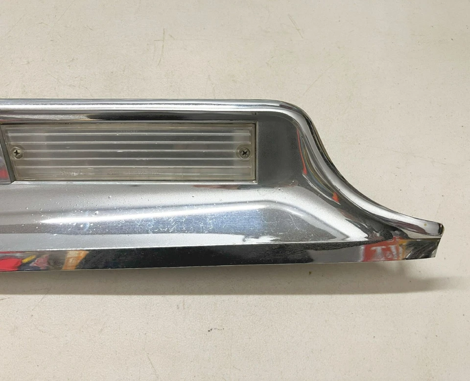 1962 Dodge Polara 500 Right Reverse Light Finish Panel Chrome Rear Bezel Back Up - Image 3 of 4