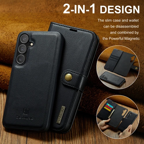 For Samsung Galaxy S25 S24 S23 Ultra A55 A35 A15 A54 Leather Wallet Card Cover - Picture 3 of 57