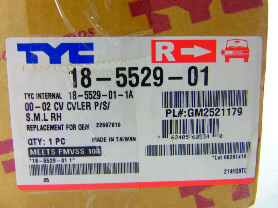 Lâmpada de cabeça de substituição TYC 18-5529-01 lado direito 02 Chevy Cavalier - Imagem 2 de 4
