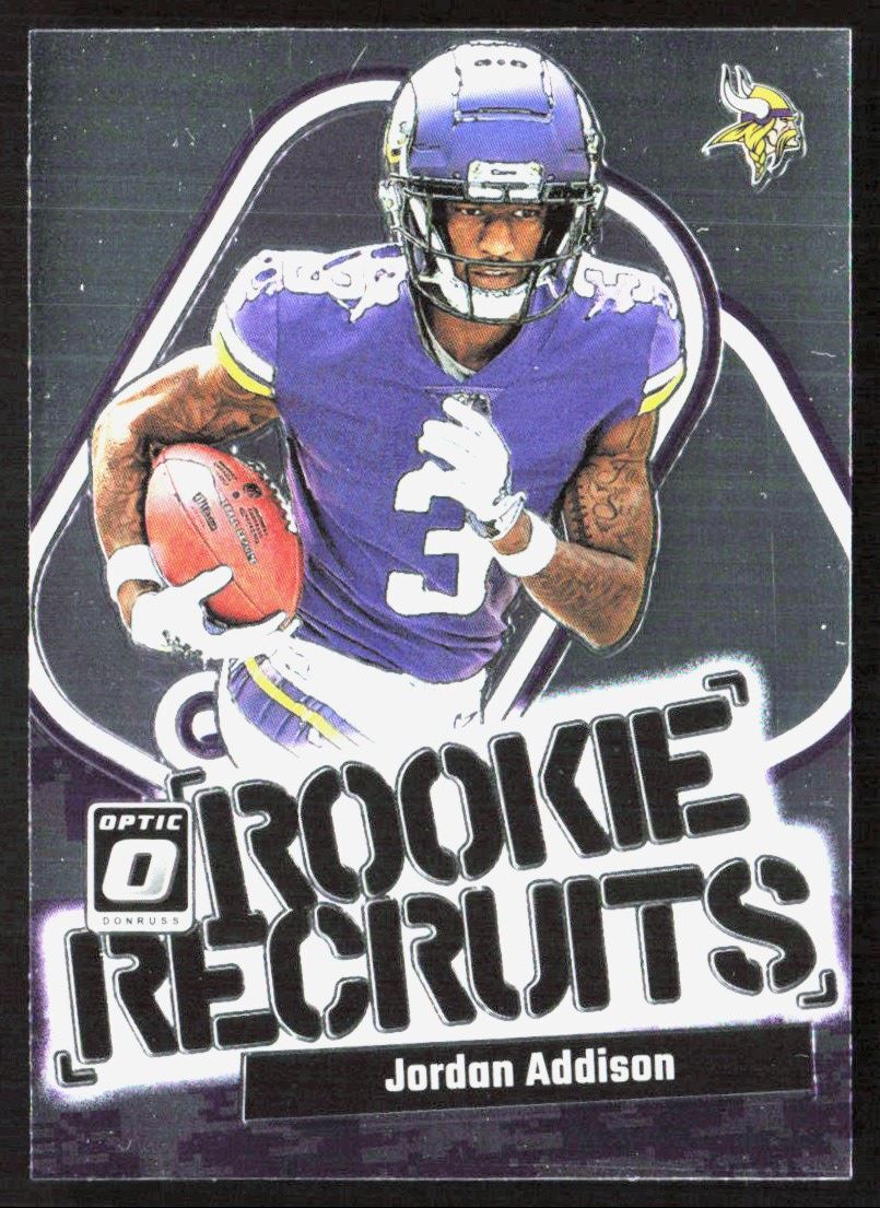 2023 Donruss Optic Rookie Recruits Jordan Addison RC #14