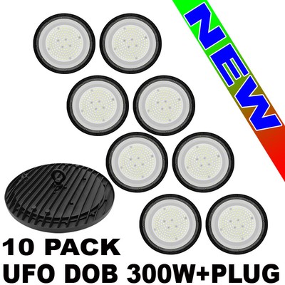 10Pc led High Bay Fixtures 300w  Factory Warehouse Commercial Light Fixtures 