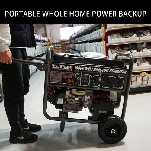 Gentron 10000W Portable Generator Dual Fuel for Home and Job Backup 120V/240V - Picture 6 of 12