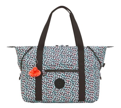 kipling Basic Print Art Medium Tote Schultertasche Tasche Abstract Print Neu