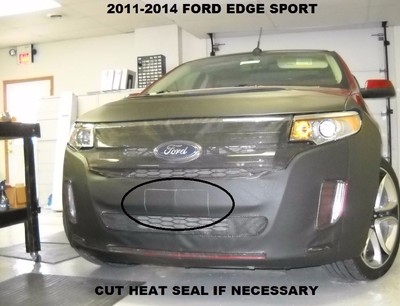 LeBra Front End Mask Bra For 2013-2015 Hyundai Santa Fe Sport (Only) - Black Vinyl