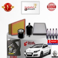 Inspektionskit Filter ÖL Kerzen Renault Megane Iii 1.6 16V 74KW Von 2014->