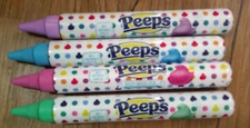 4 NEW PEEPS marshmallow SCENTED body wash pens cotton candy grape vanilla strawb