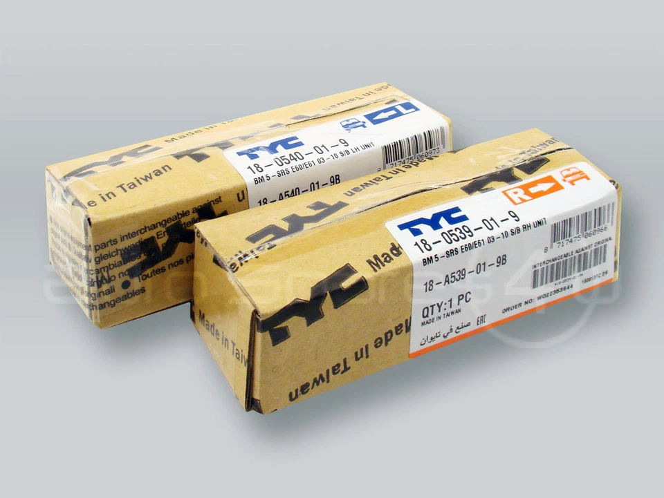 TYC Clear Fender Side Marker Lights PAIR fits 2004-2009 BMW 5-Series E60 E61 - Image 3 of 3