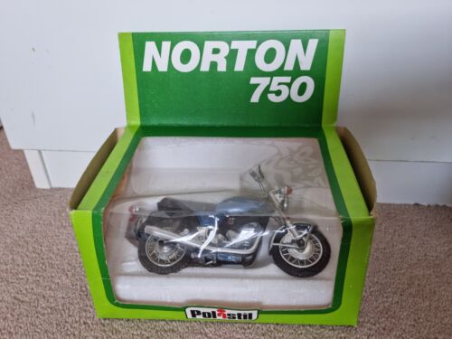Modèle moto vintage Polistil Norton 750 moulé sous pression - Photo 1/2