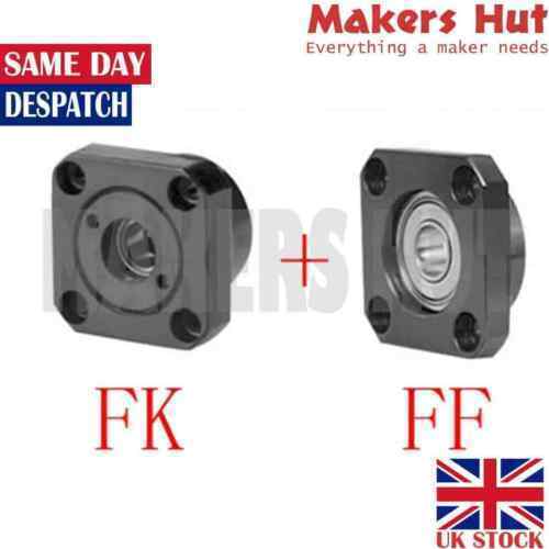 FF FK Ballscrew End Supports Bearing Mounts Blocks CNC - 10mm 12mm 15mm - Picture 1 of 5