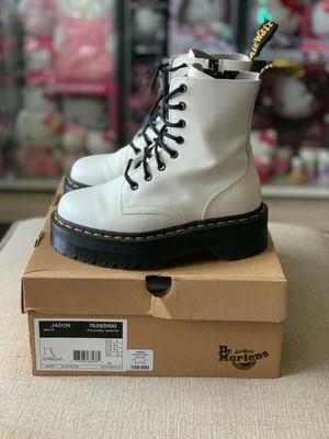dr martens jadon white polished smooth