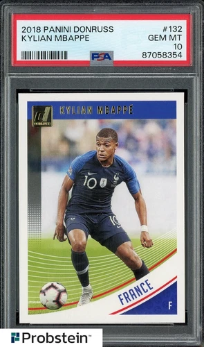 2018 Donruss Soccer #132 Kylian Mbappe France RC Rookie PSA 10 GEM MINT