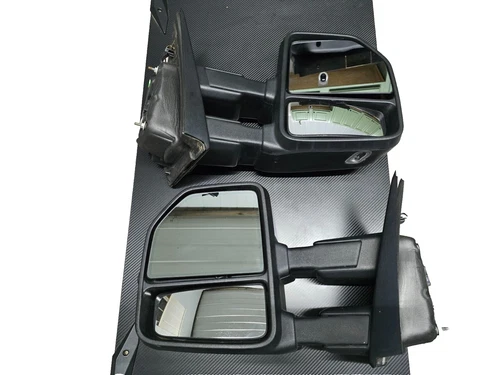 2015-2017 FORD F150 PLATINUM TOW MIRROR SET LEFT RIGHT W/ CAMERA CHROME CAP OEM