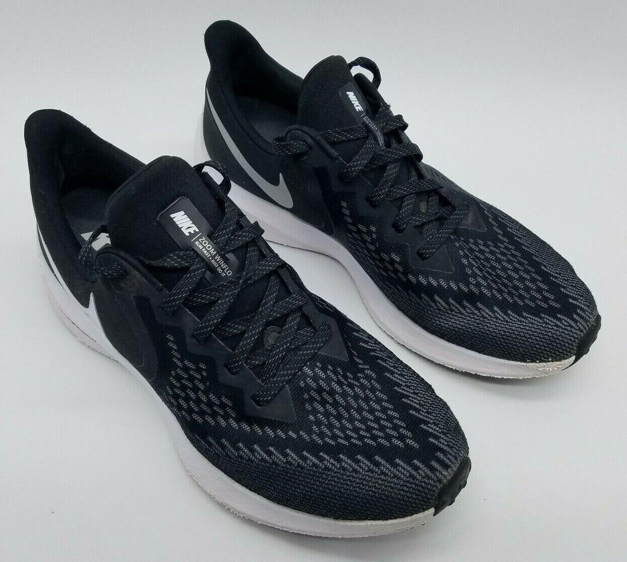 forma pestillo Eslovenia Nike Air Zoom Winflo 6 Men&#039;s Running Shoes Size 9.5 Black AQ7497 001 |  eBay