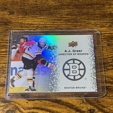 A.J. Greer Boston Bruins 2023-24 NHL Upper Deck Director of Boards Card #DB-2
