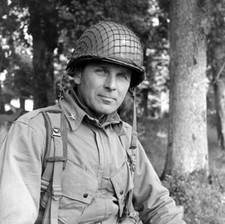 WW2 WWII Photo US Army General Poses for Photo France 1944 World War Two / 1796