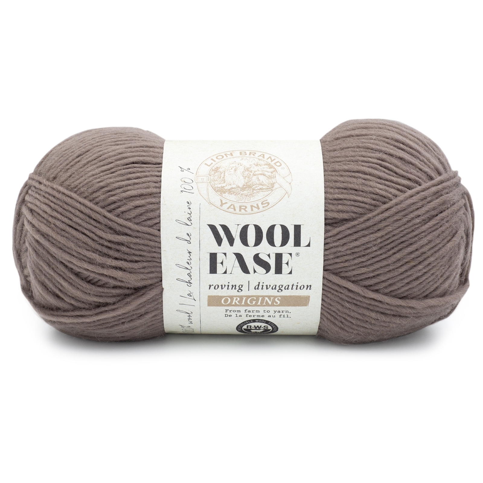 Lion Brand WoolEase Roving Origins YarnMushroom 647122 4260449881967