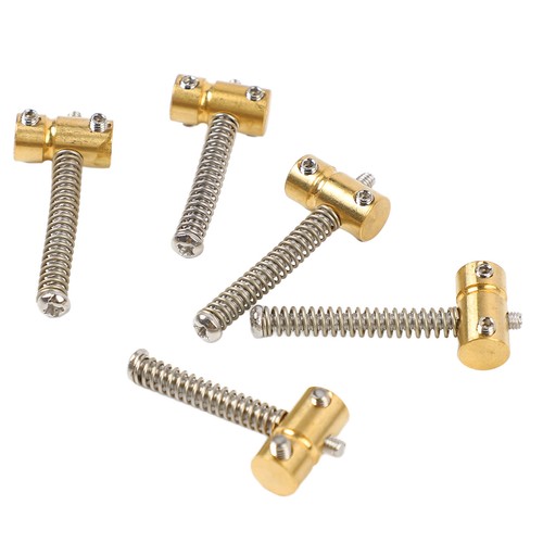 5Pcs Compensated Saddles Better Resonance Brass Vintage Electric Bass Bridge HPT - Picture 6 of 23