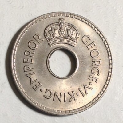 ~1937 Fiji George VI One Penny Uncirculated Unc - FREE US SHIPPING