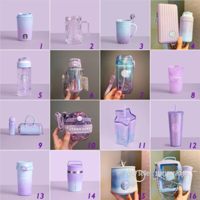 Starbucks 2021 China Dreamy Starry Sky Gradient Studded Tumbler Glass Mug Cup