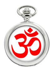 Om Aum Hindu Pocket Watch