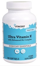 Vitacost Ultra Vitamin K with Advanced K2 Complex - 180 Softgels