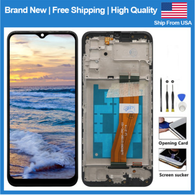 Replace For Samsung A03S SM-A037F/DS A037M/DS LCD Touch Screen Digitizer Frame