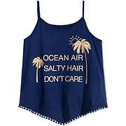 Camiseta sin mangas Epic Threads Girls (grande, azul) - Imagen 2 de 2